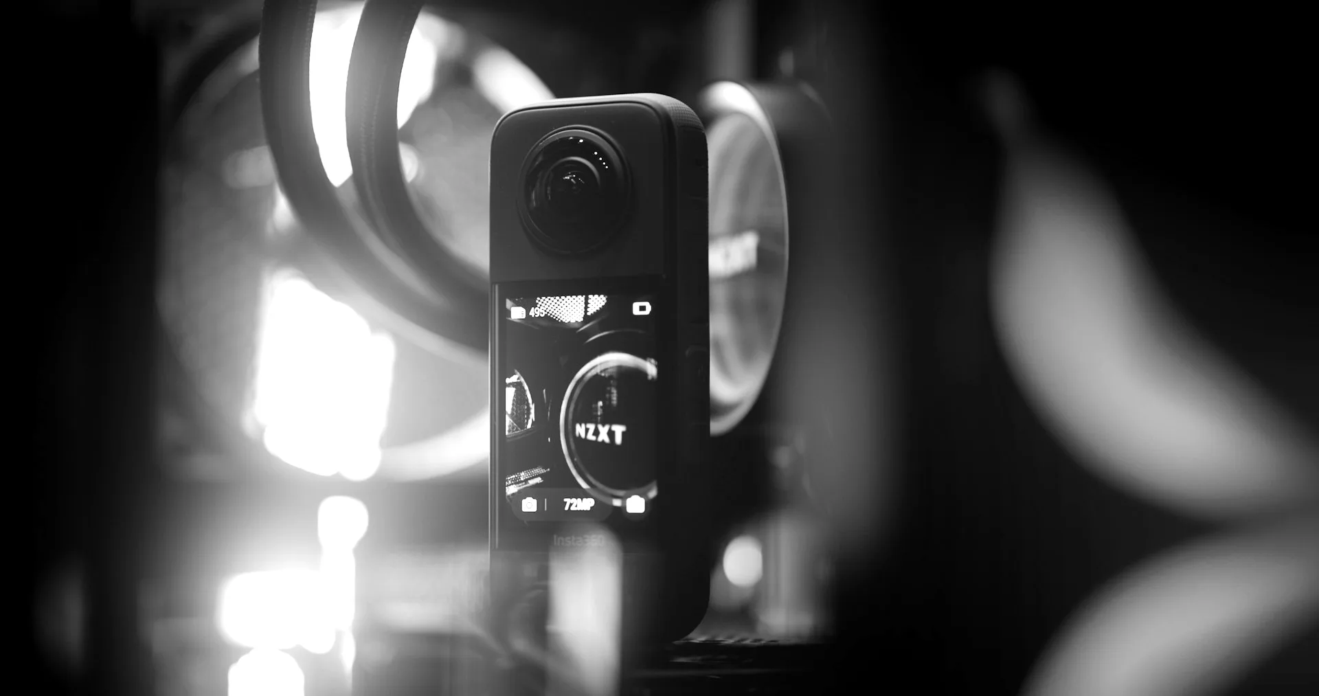 Caméra 360 en place pour une visite virtuelle