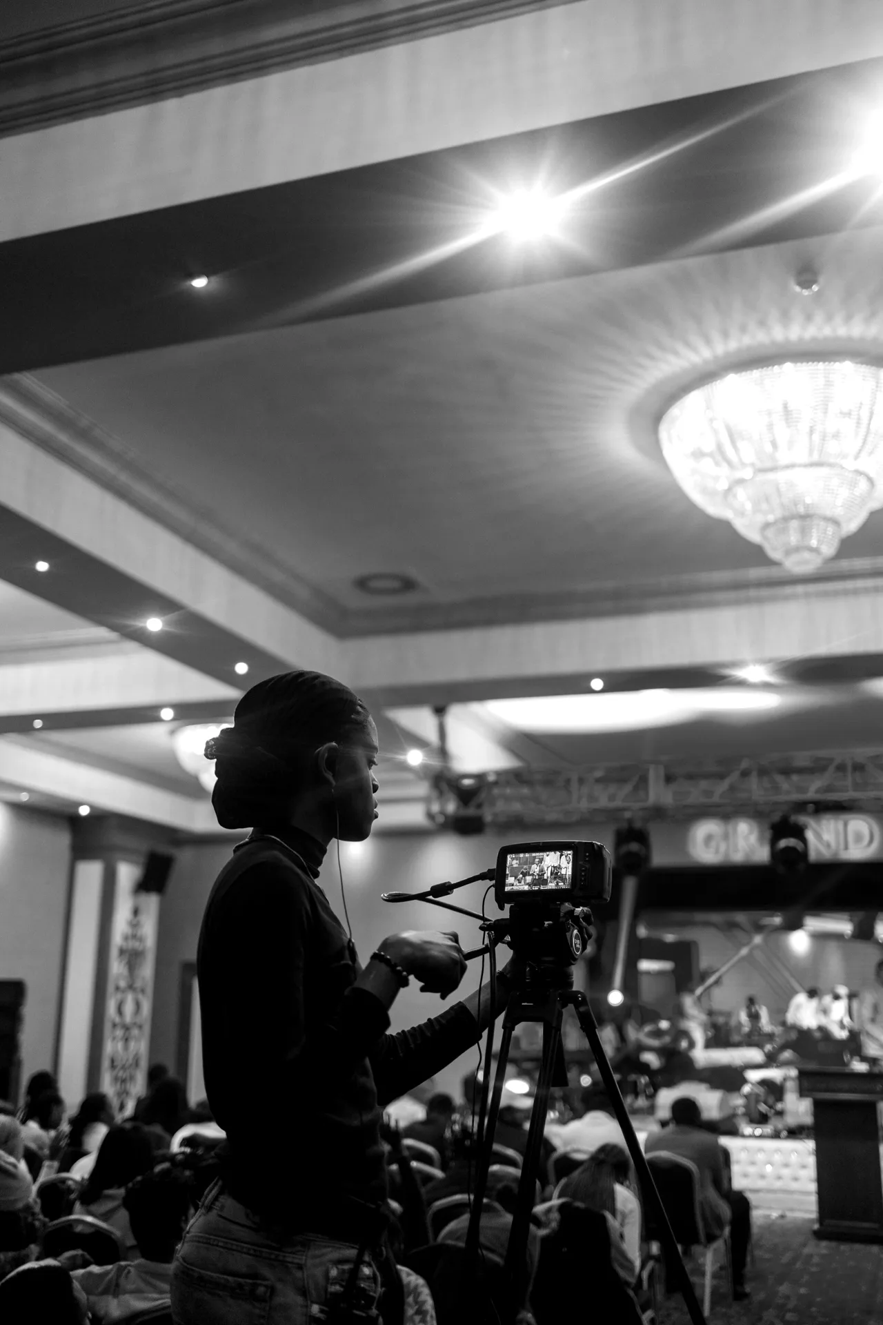 Captation vidéo pendant une soirée de gala