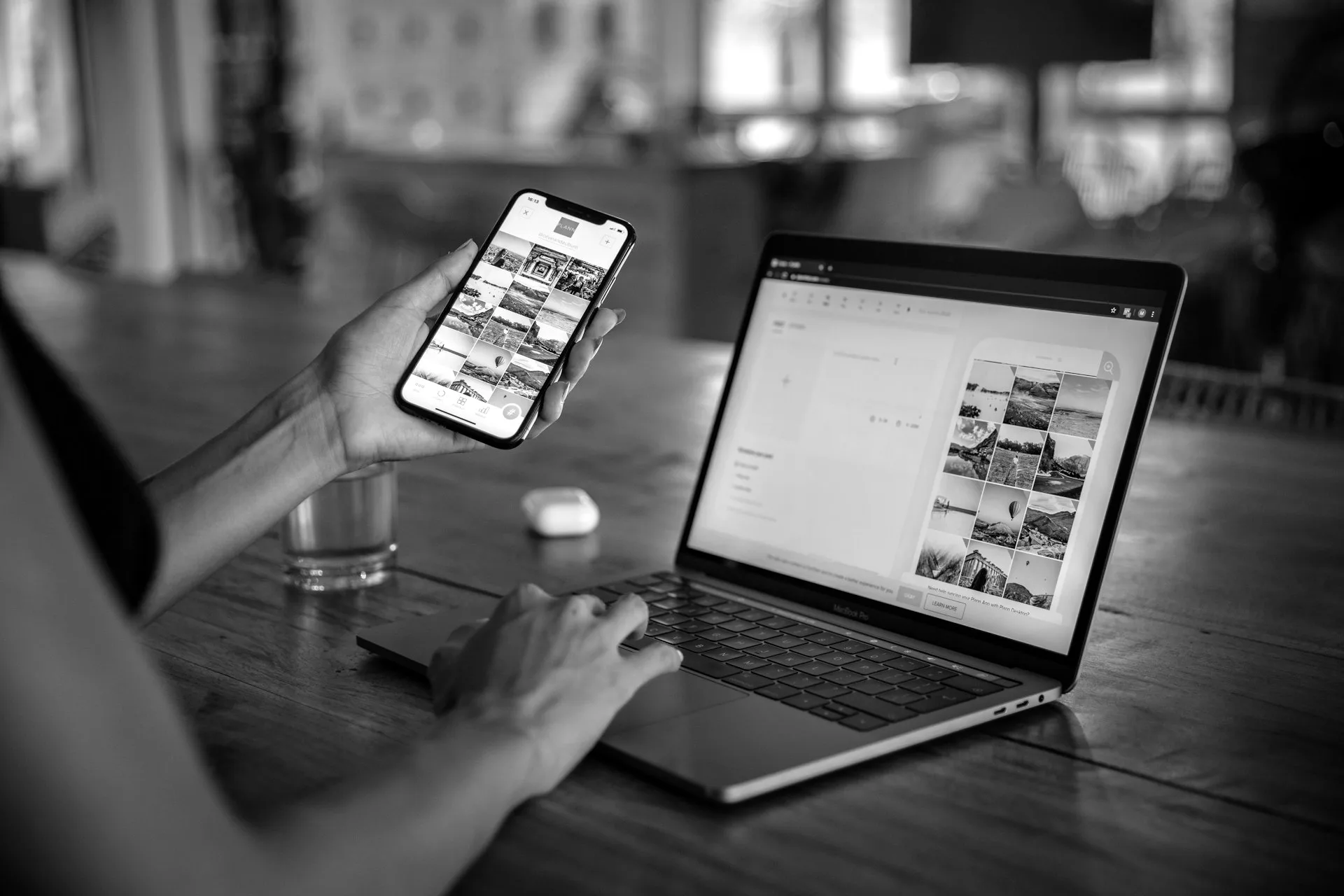 Gestion d'un compte Instagram sur ordinateur et smartphone