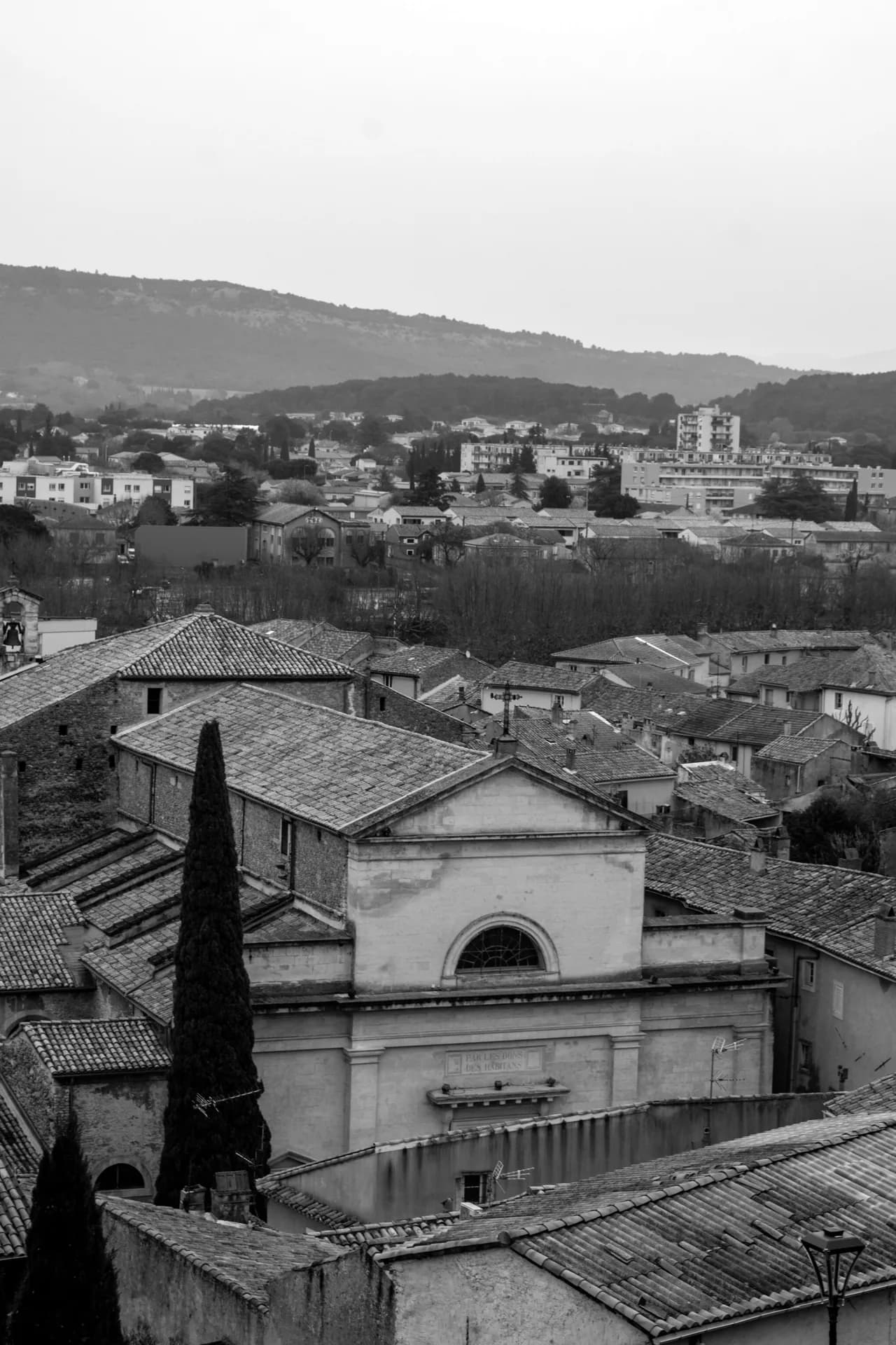 Toits d'une ville de Haute-Provence