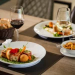 duo-volaille-roulee-poisson-vin-restaurant-gastronomique