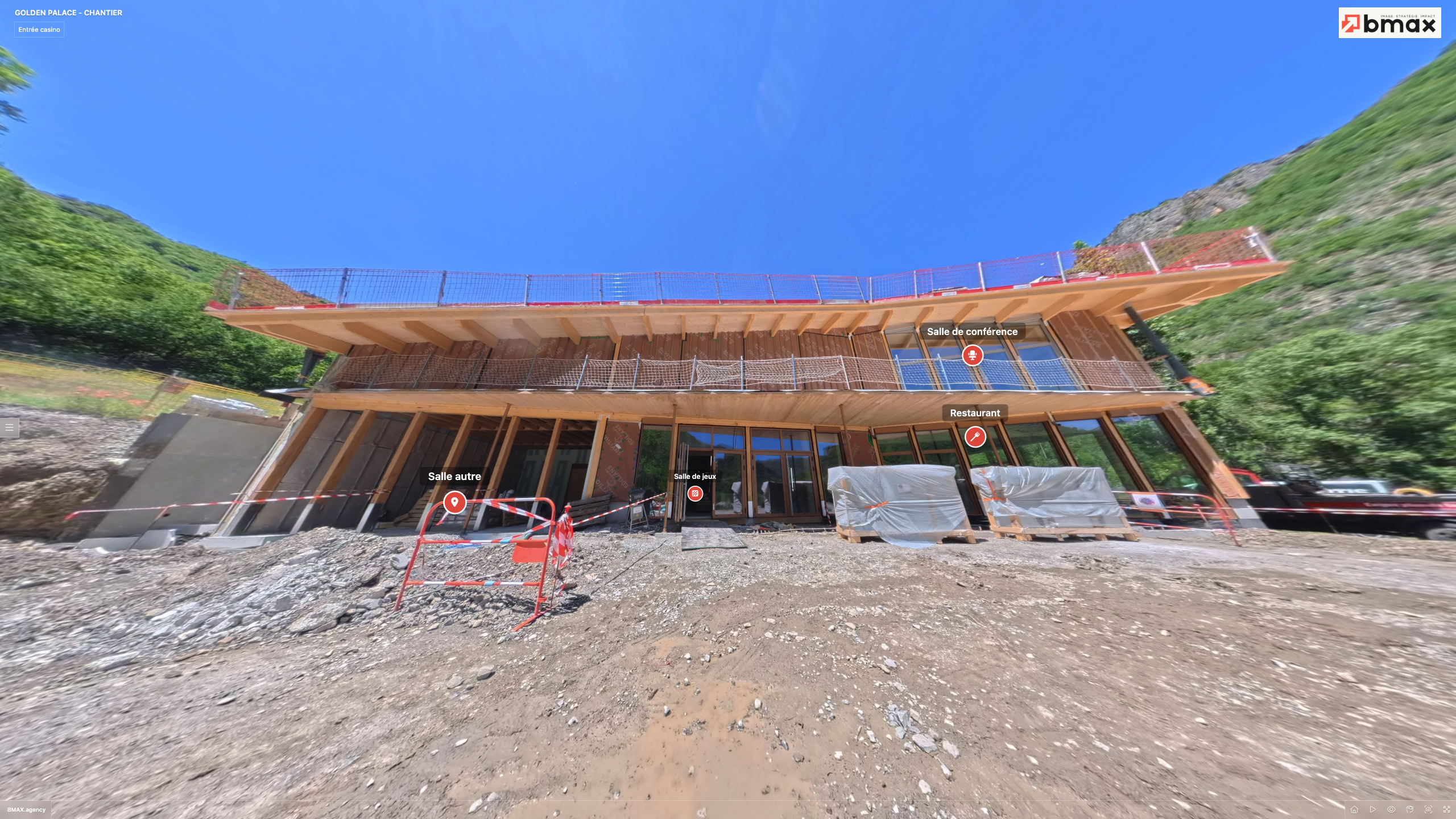 Visite virtuelle chantier du Golden Palace Casino à Digne-les-bains