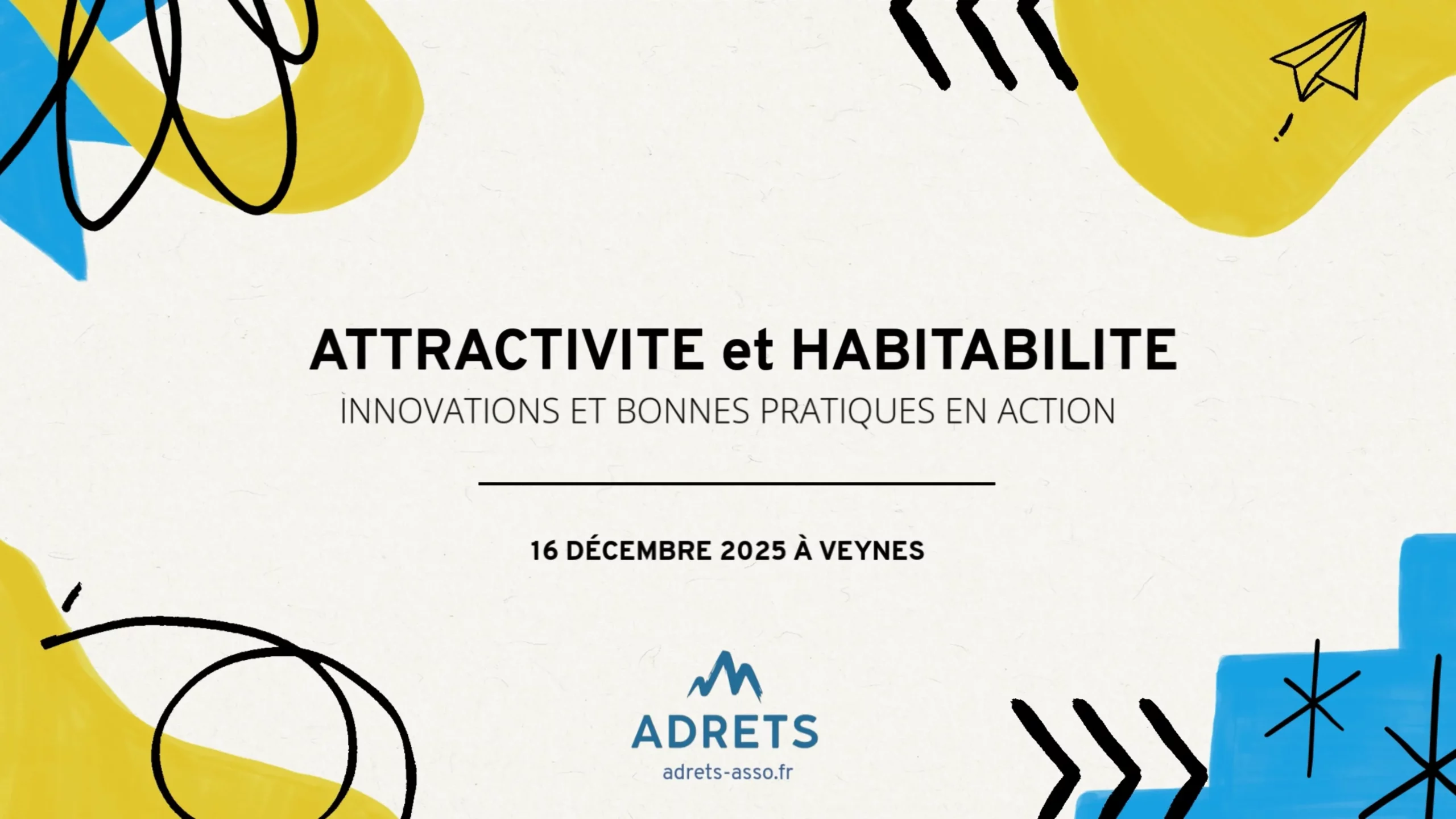 Visuel de couverture de la rencontre Services et Territoires ADRETS, attractivité et habitabilité, Veynes, 16 décembre 2025
