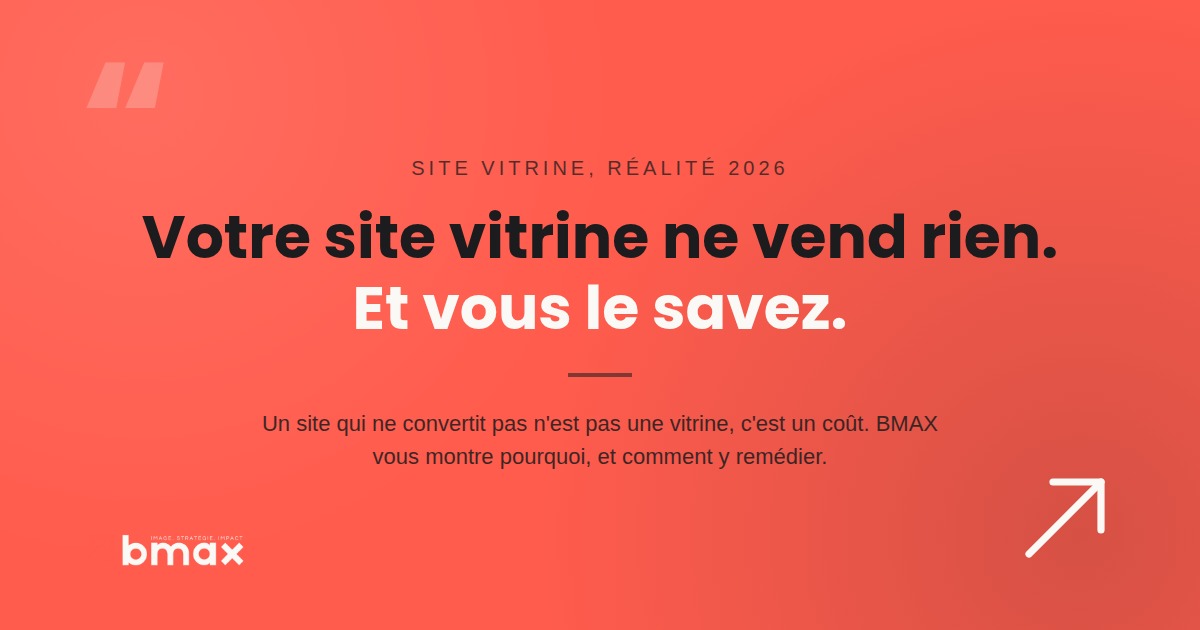 Votre site vitrine ne vend rien et vous le savez